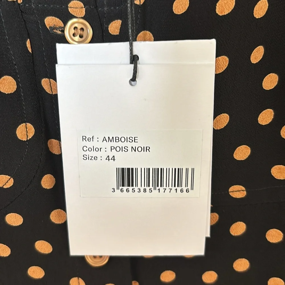 Rouje Polka Dot Women's Top Size 44 - Picture 4 of 10